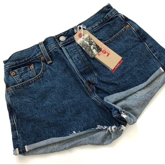 NEW! Levi’s Jean shorts selvedge edge cutoffs - Picture 1 of 9